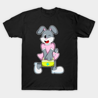 Rabbit as Medic with First aid kit T-Shirt